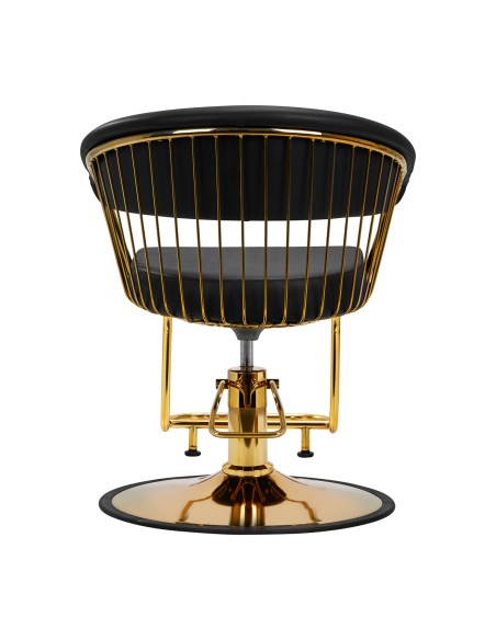 Sedia da parrucchiere Hair System Lille oro nero