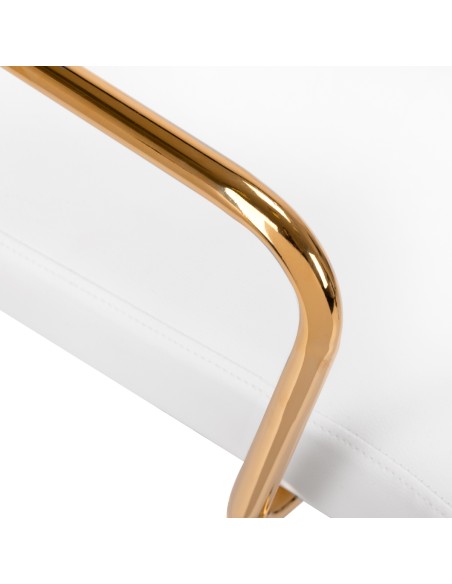 Sedia cosmetica QS-OF211G oro bianco