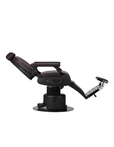 Sedia da barbiere elettrica Gabbiano Duke Brown