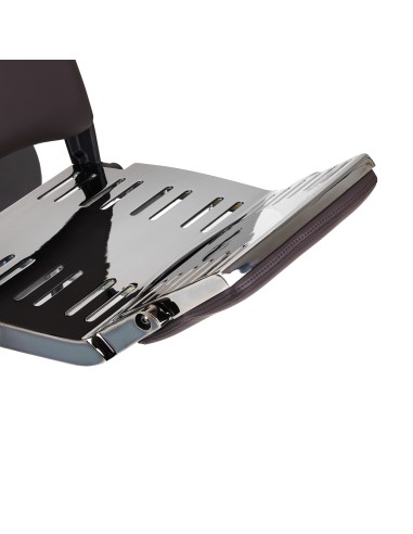 Sedia da barbiere elettrica Gabbiano Duke Brown