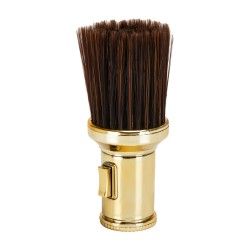 Spazzola per collo di barbiere con alimentatore di talco