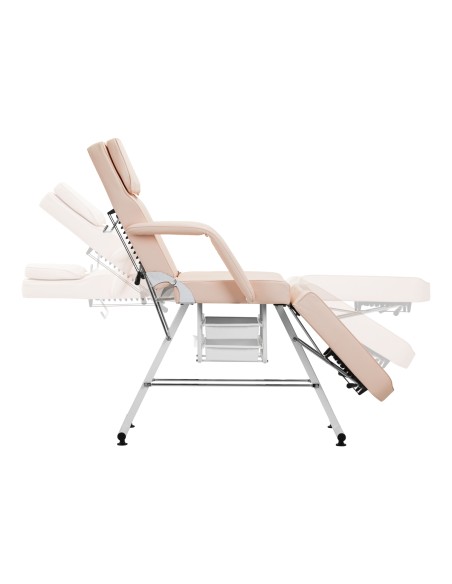 Poltrona cosmetica Basic 202 con vassoi rosa