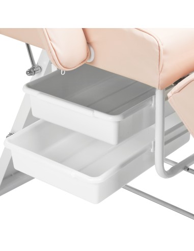 Poltrona cosmetica Basic 202 con vassoi rosa