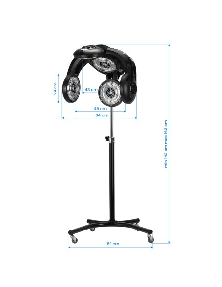 Gabbiano stand infrazone GL-505S nero