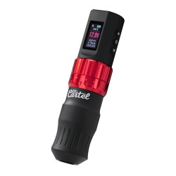 EL CARTEL VISPA Macchina per tatuaggi senza fili nero/rosso