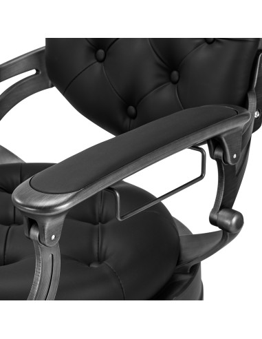 Gabbiano sedia da barbiere Niccolò nero