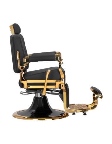 Gabbiano sedia da barbiere Leonardo oro nero