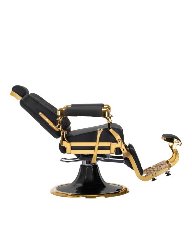 Gabbiano sedia da barbiere Leonardo oro nero