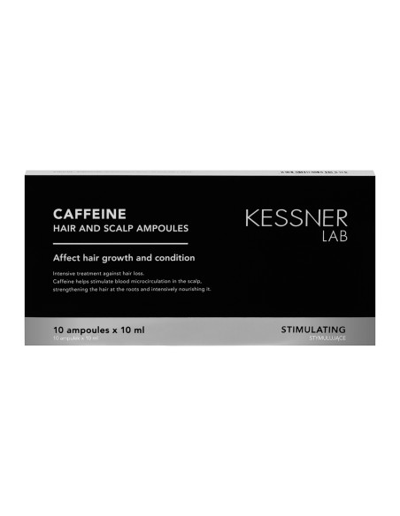 Set di spazzole flessibili per capelli O-327 viola e fiale di caffeina Kessner Lab 