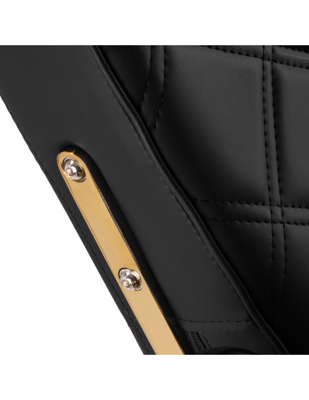 Gabbiano sedia da barbiere Leonardo oro nero