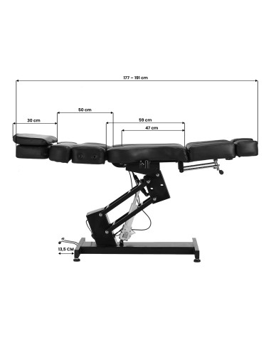 Azzurro sedia elettrica per tatuaggi Pro Ink 3710