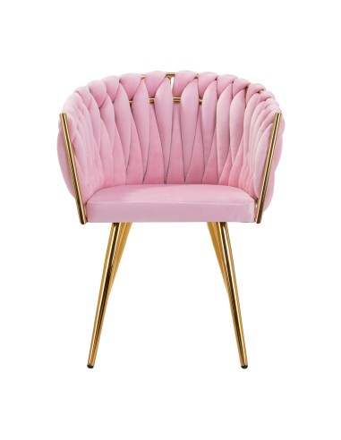 4Rico sedia QS-GW06G velluto rosa