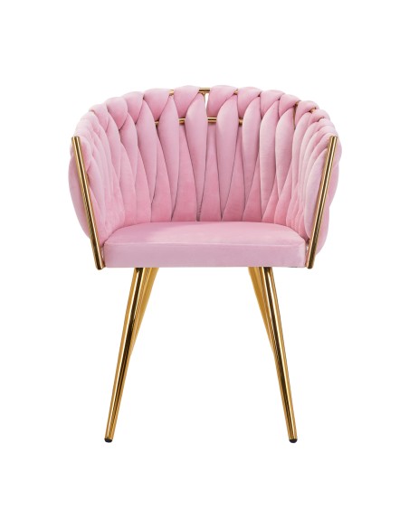 4Rico sedia QS-GW06G velluto rosa