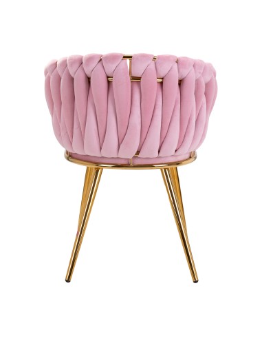 4Rico sedia QS-GW06G velluto rosa