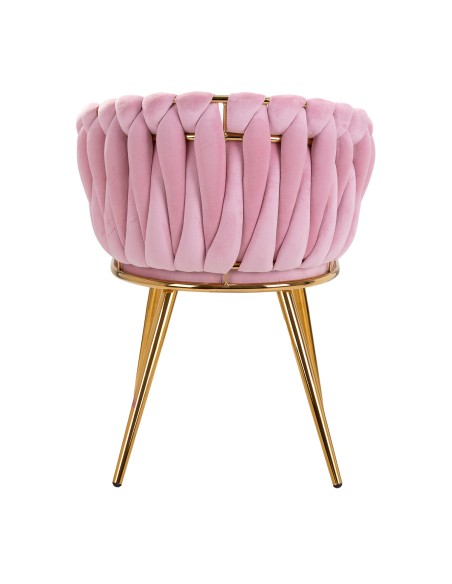 4Rico sedia QS-GW06G velluto rosa