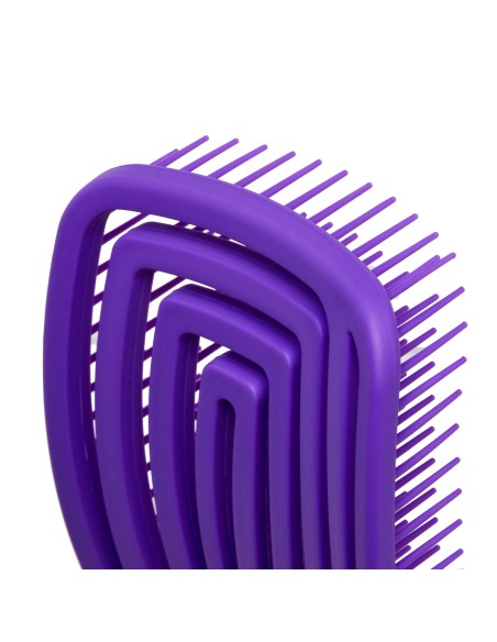 Set di spazzole flessibili per capelli O-327 viola e fiale di caffeina Kessner Lab 