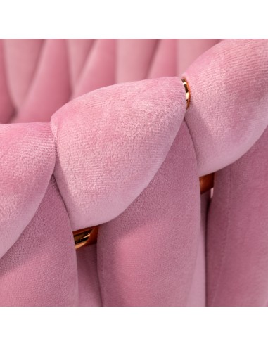4Rico sedia QS-GW06G velluto rosa