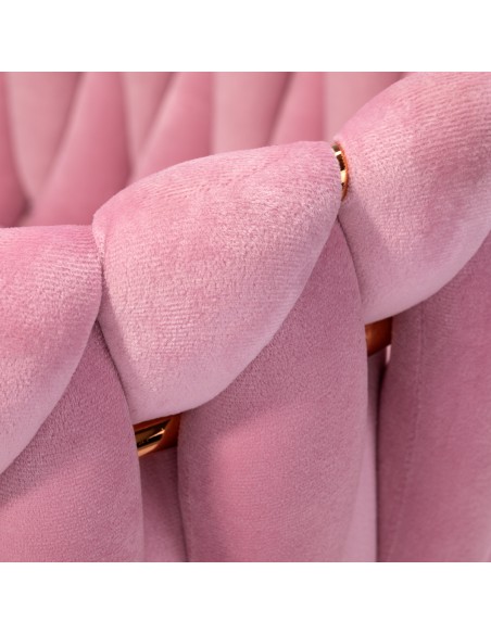 4Rico sedia QS-GW06G velluto rosa