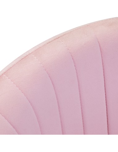 4Rico sedia girevole QS-OF212G velluto rosa