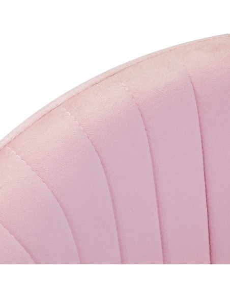 4Rico sedia girevole QS-OF212G velluto rosa