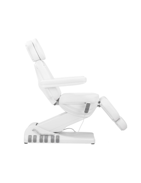 Sedia estetica elettrica SILLON Luxury 3 motori bianco comando a pedale