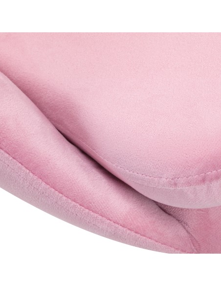 4Rico sedia girevole QS-MF18G velluto rosa