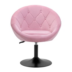 4Rico sedia girevole QS-BL12B velluto rosa 2