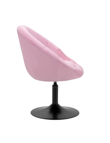 4Rico sedia girevole QS-BL12B velluto rosa