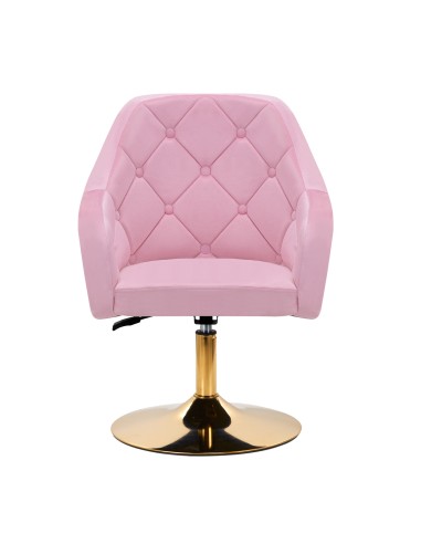 4Rico sedia girevole QS-BL14G velluto rosa