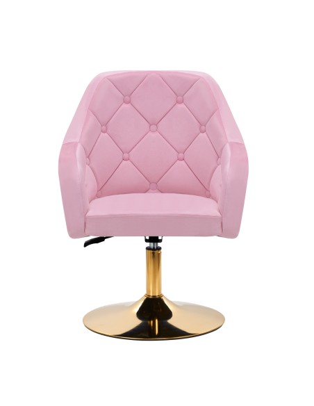 4Rico sedia girevole QS-BL14G velluto rosa