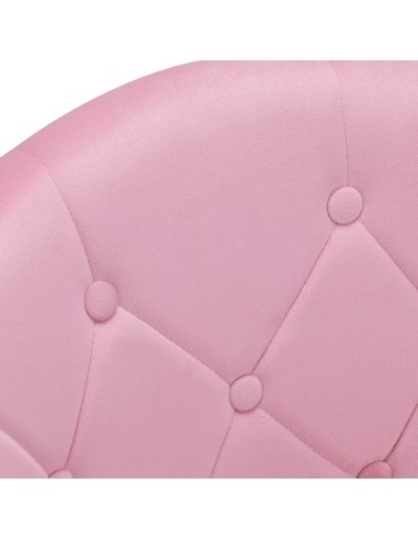 4Rico sedia girevole QS-BL12B velluto rosa