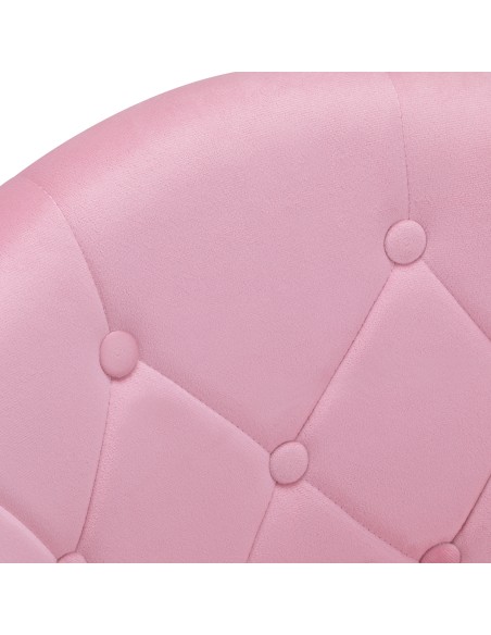 4Rico sedia girevole QS-BL12B velluto rosa