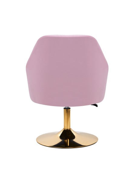 4Rico sedia girevole QS-BL14G velluto rosa
