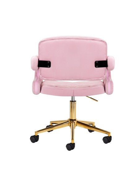 4Rico sedia girevole QS-OF213G velluto rosa