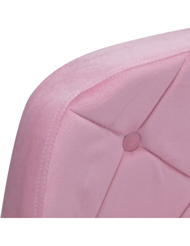 4Rico sedia girevole QS-BL14G velluto rosa