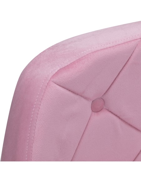 4Rico sedia girevole QS-BL14G velluto rosa