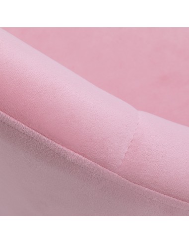 4Rico sedia girevole QS-BL12B velluto rosa