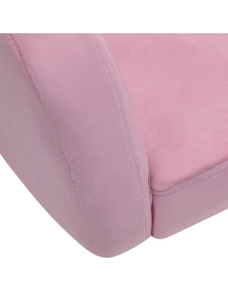 4Rico sedia girevole QS-BL14G velluto rosa