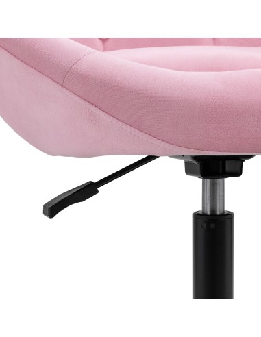 4Rico sedia girevole QS-BL12B velluto rosa