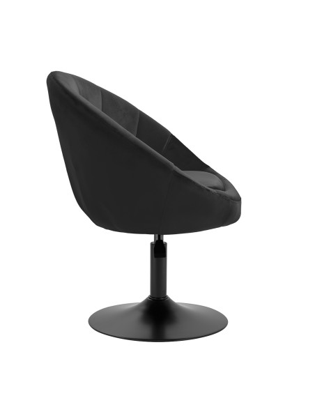 4Rico sedia girevole QS-BL12B velluto nero