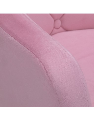 4Rico sedia girevole QS-BL14G velluto rosa