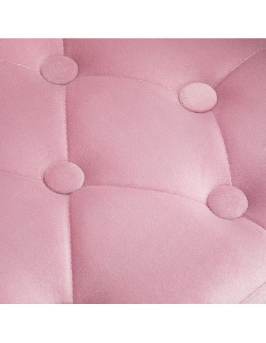 4Rico sedia girevole QS-OF213G velluto rosa