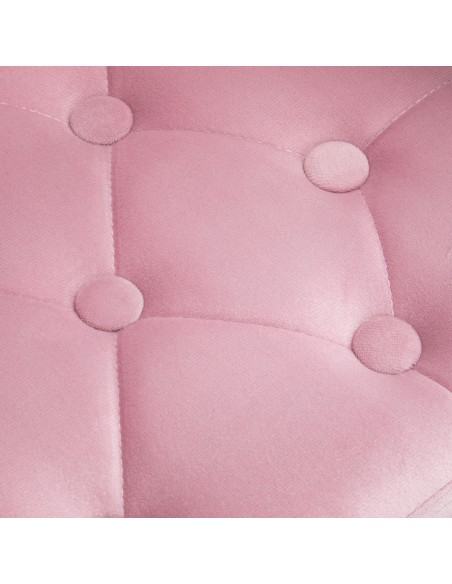 4Rico sedia girevole QS-OF213G velluto rosa