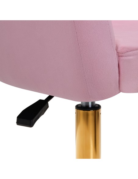 4Rico sedia girevole QS-BL14G velluto rosa