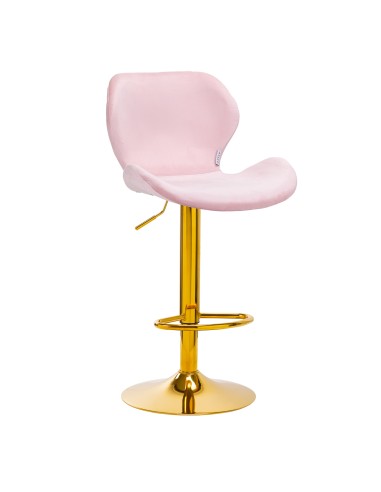 4Rico Bar Hocker QS-B15 rosa velluto