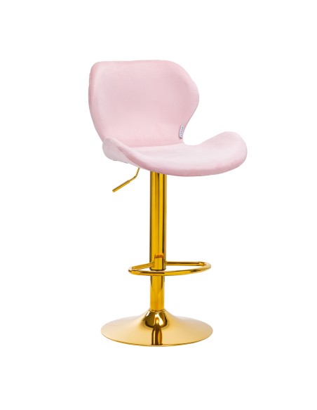 4Rico Bar Hocker QS-B15 rosa velluto