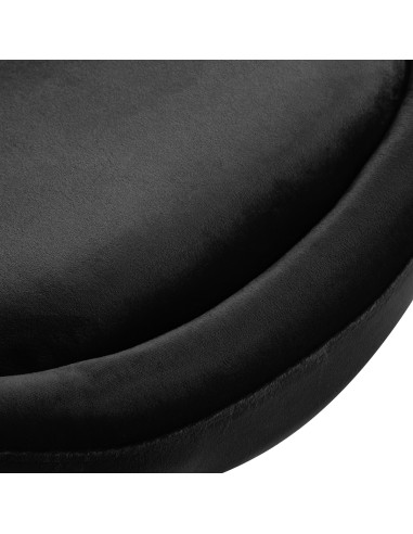 4Rico sedia girevole QS-BL12B velluto nero