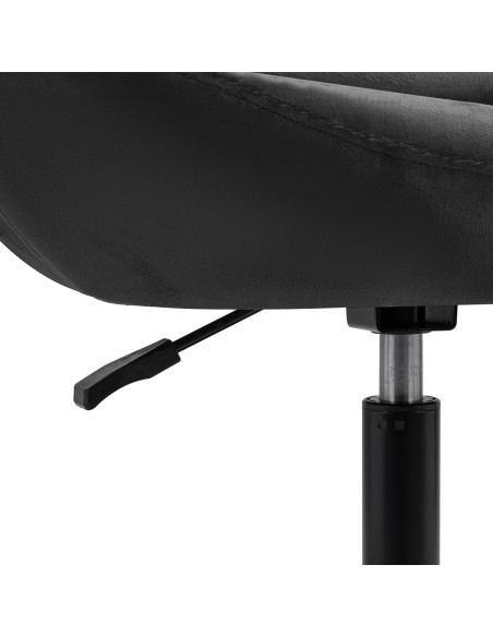 4Rico sedia girevole QS-BL12B velluto nero