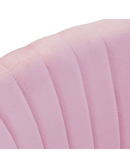 4Rico Bar Hocker QS-B16G rosa velluto