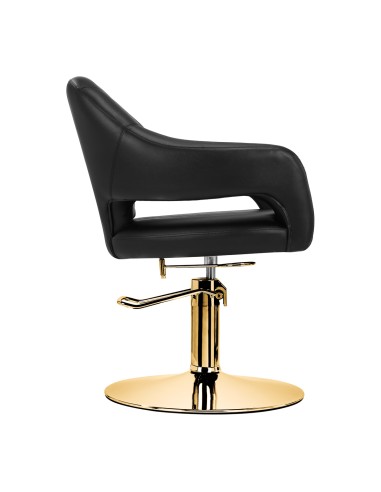 Poltrona per parrucchieri Gabbiano Parma oro nero